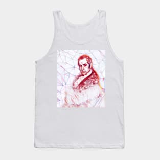 Washington Irving Portrait | Washington Irving line art Tank Top